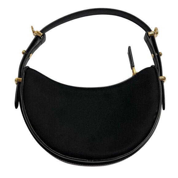 Prada Arque Nylon Mini Bag With Leather Trim in Black - Picture 3 of 9